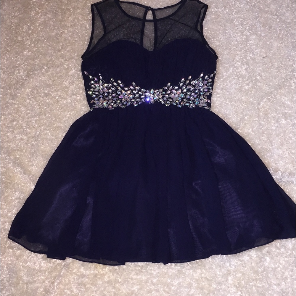 Gorgeous navy cocktail dress