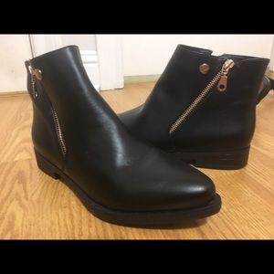Black ankle boots