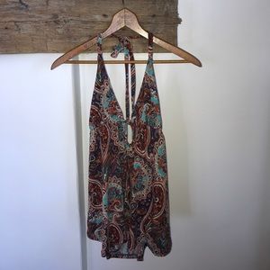 Veronica brand. Paisley halter top