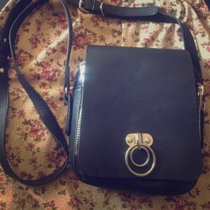 1 day SALE UNIF vault bag black leather goth