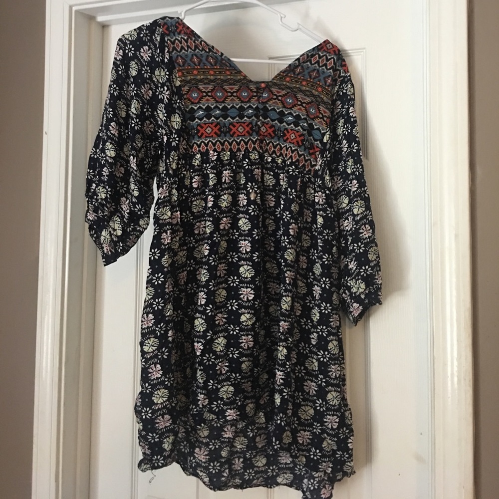 Tribal 3/4 sleeve dress