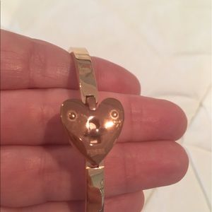Fossil rose gold heart bracelet