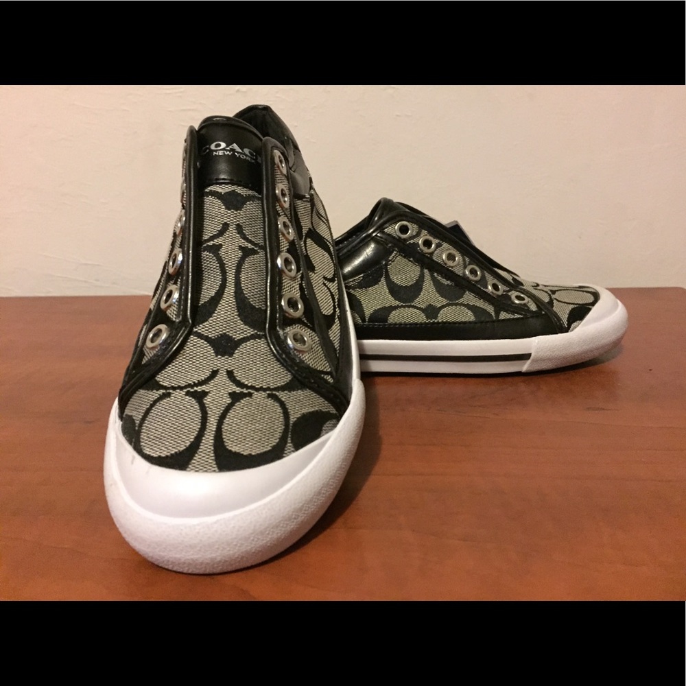 Coach balck and grey shoes. Nwt. Authentic