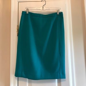 The Limited lined teal pencil skirt