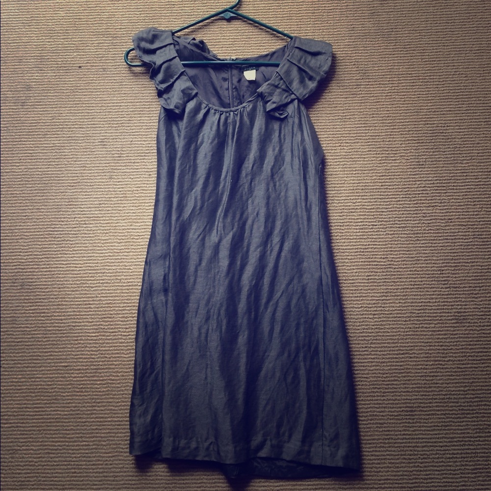 J. Crew dress with flutter sleeves