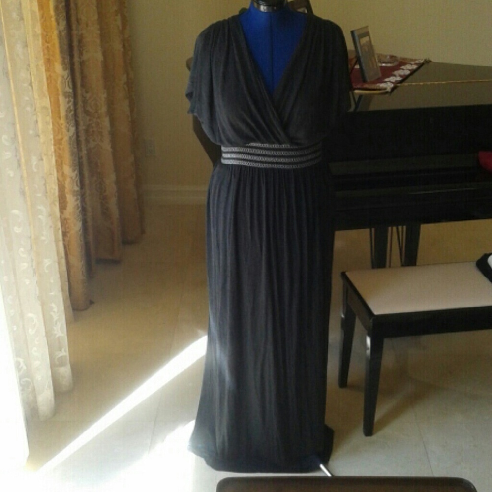 Beautiful Charcoal Long Dress