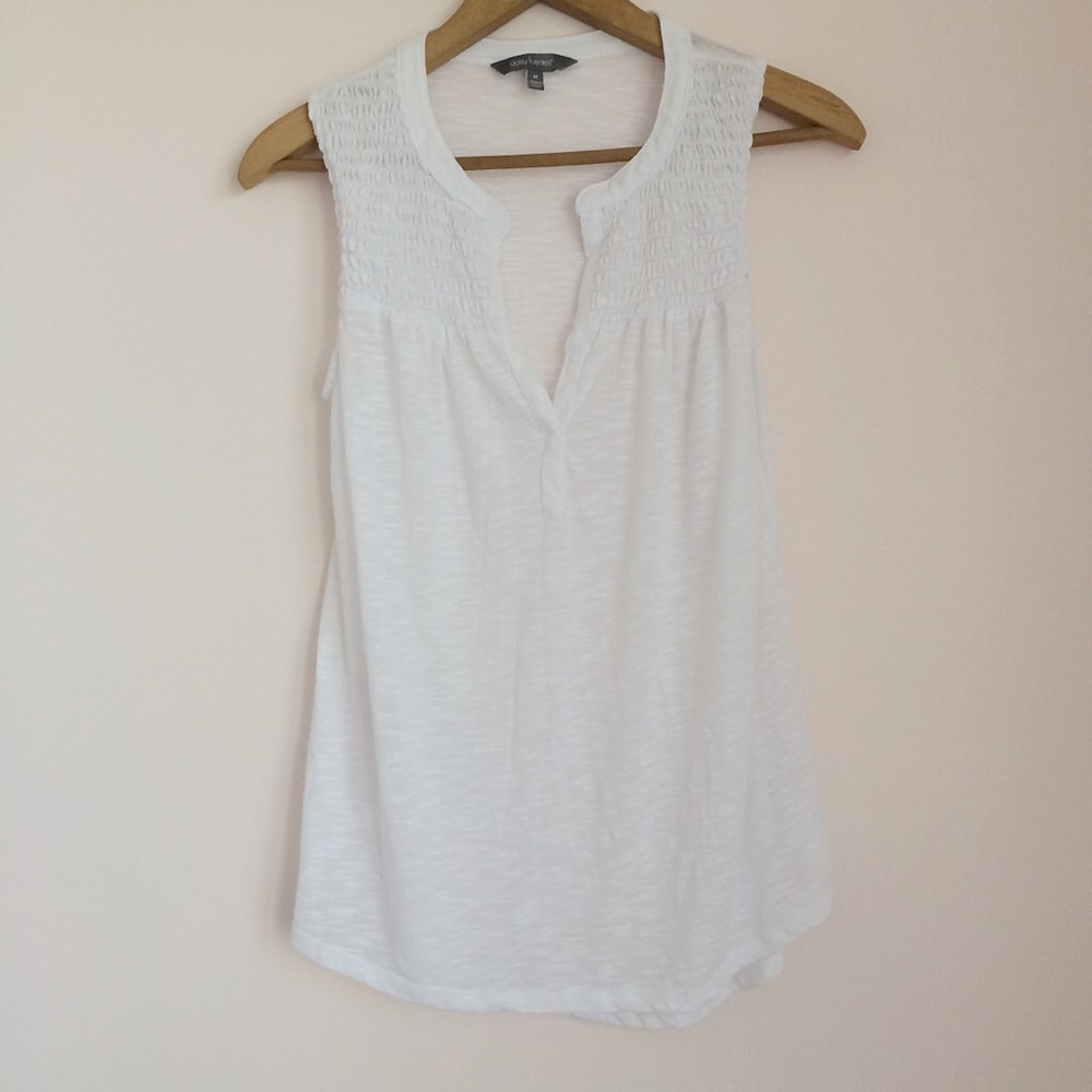 White Sleeveless Top