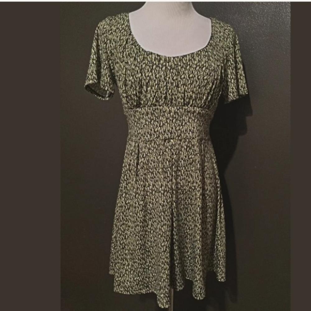 Julian Taylor New York Empire Waist Print Dress