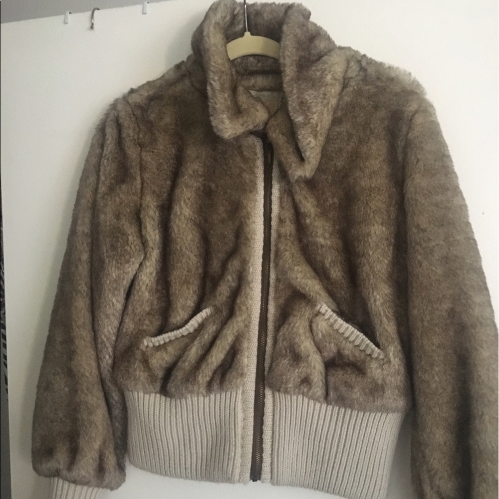 Faux fur jacket