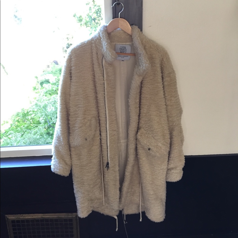 Opening Ceremony cocoon Sherpa coat