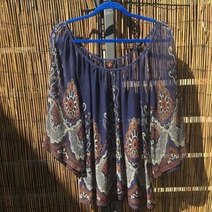 Sheer Language hippy top