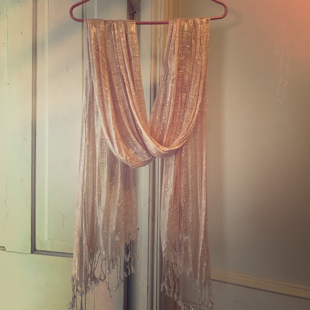 Pink Shimmery Scarf