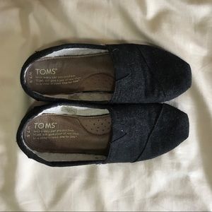 Toms black woolen women classics
