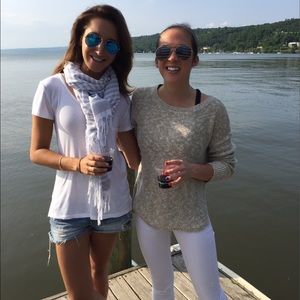 Cotton linen banana republic sweater