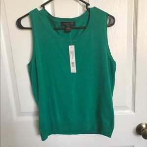 August silk green top!