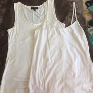 2 Banana republic tanks and H&M cami to layer