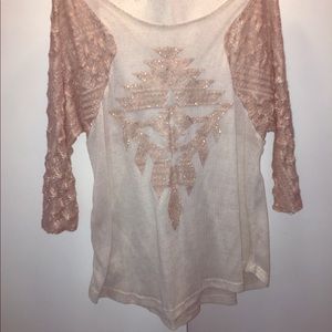 Daytrip lace sleeved shirt