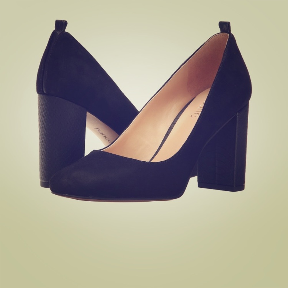 Franco Sarto L-Ingall Black Suede & Leather