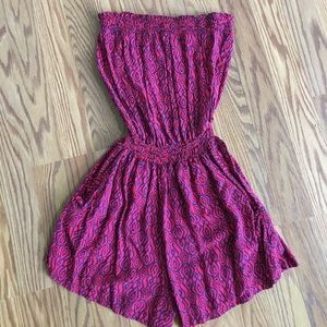 Women's strapless romper