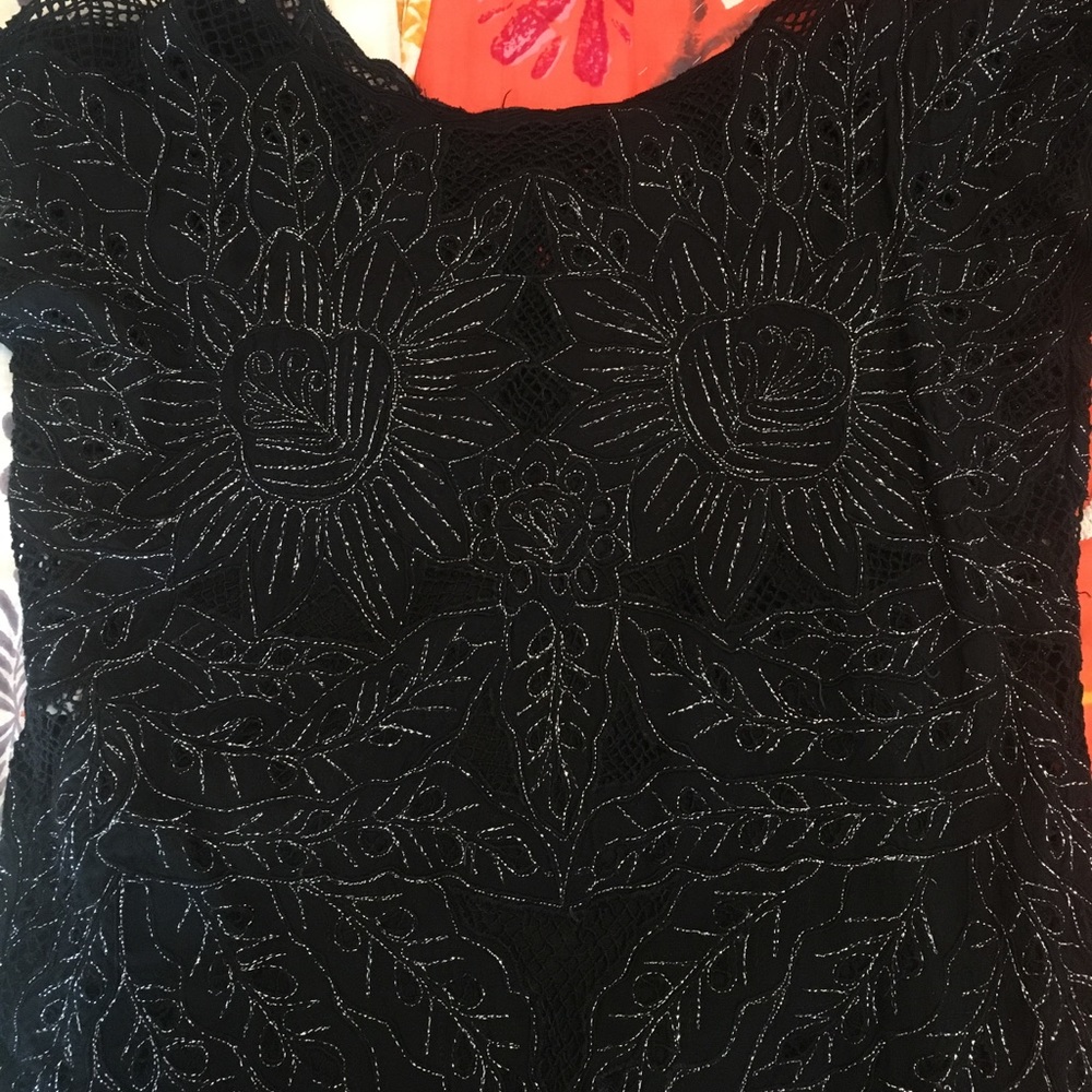 NWOT Free People Lurex Cut Out Dress - Picture 4 of 4