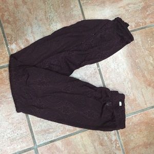 Target sheer maroon legging