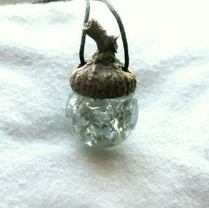 Jewelry, Cracked Marble Acorn Necklace