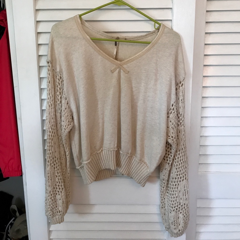Free People cream sweater