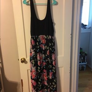 Torrid floral floor length dress.