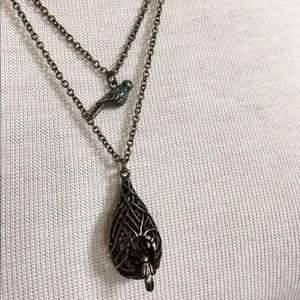 Lucky brand bird necklace