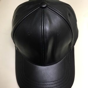 Leather Baseball Cap
