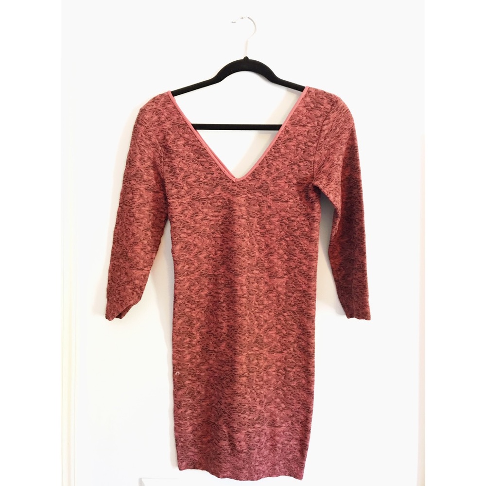BCBG vneck body con dress