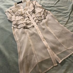 Sheer sleeveless Limited top. Size medium