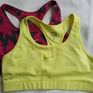 Two Nike sport bras