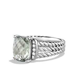 David Yurman Petite Wheaten Prasiolite Size 7
