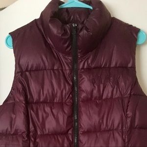 Victoria's Secret Pink Maroon Puffer Vest