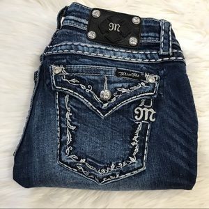 Miss Me Boot Cut Embellished Rhinestone Jeans