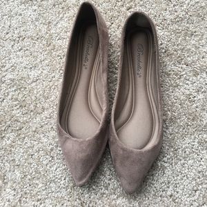 Tan suede flats from Lulus