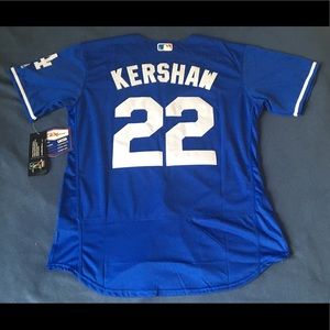 Los Angeles Dodgers #22 kershaw blue jersey New