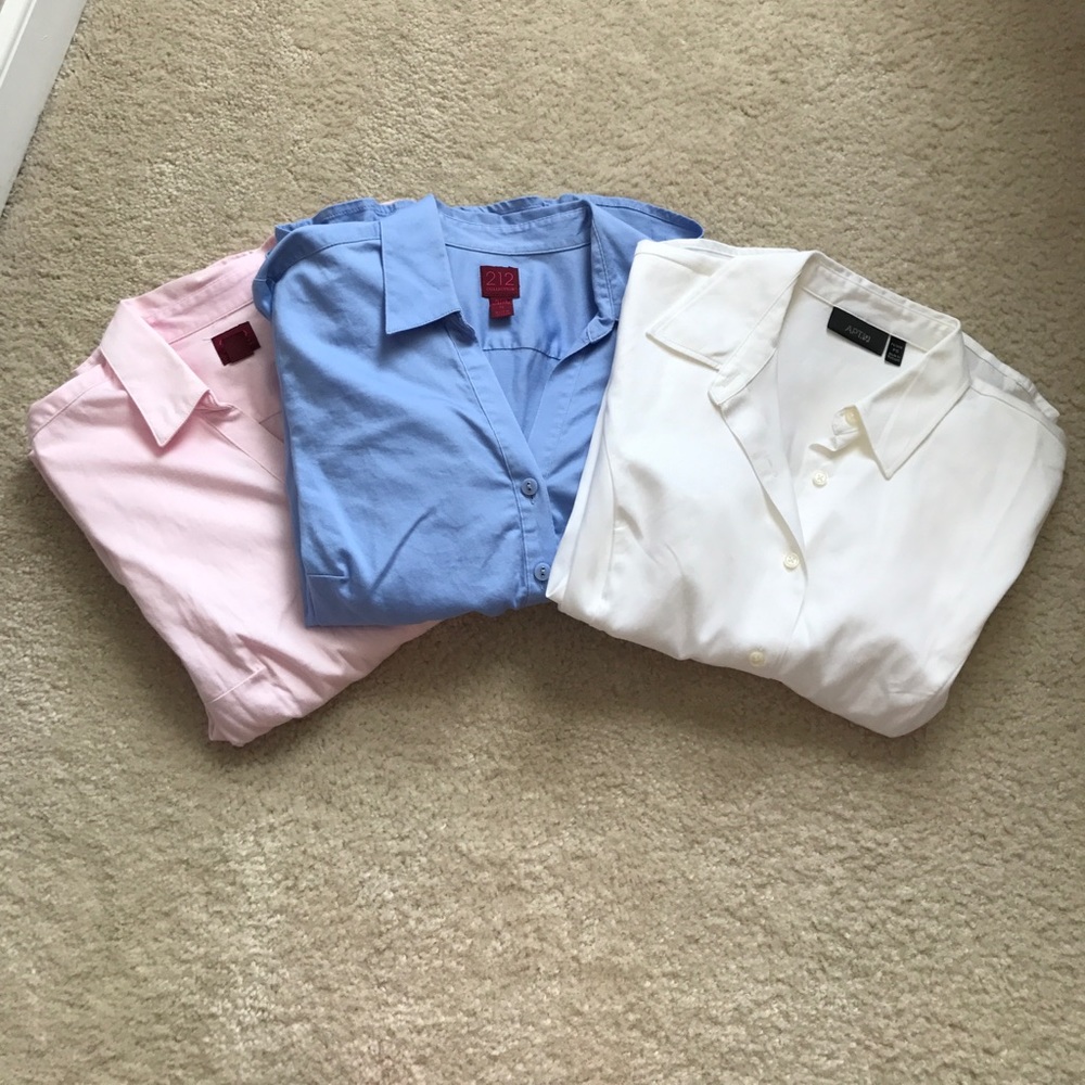 Trio of collared work shirts
