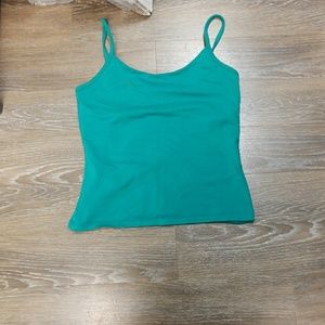 Green halter top