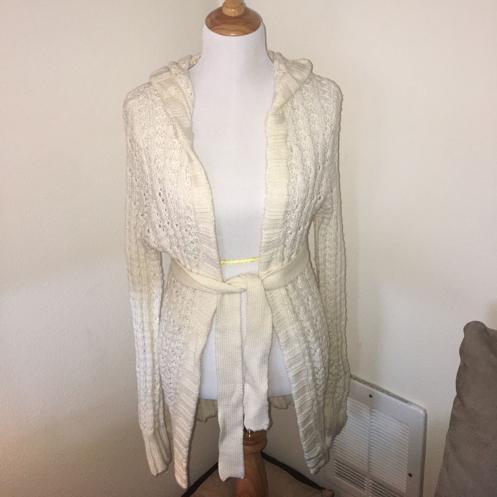 Cute long Hooded Sweater Duster