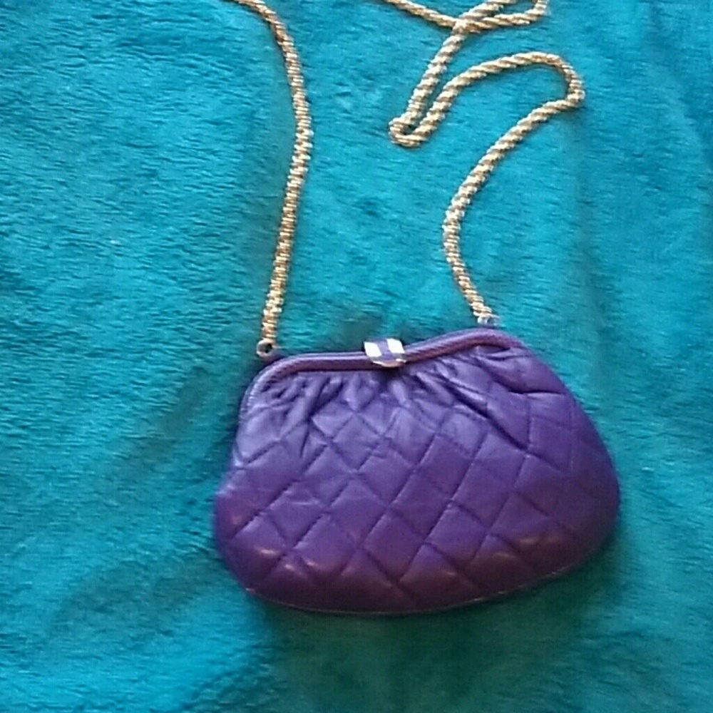 Purple purse or clutch