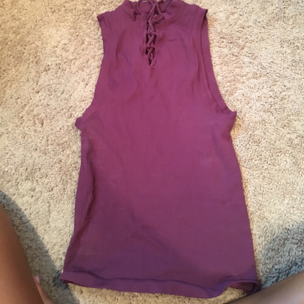Free people lace up tank!