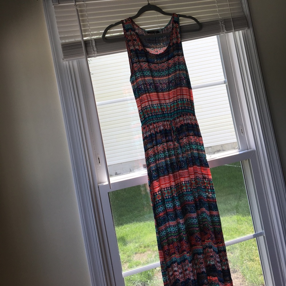 Printed maxi dress