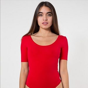 American Apparel Cotton Short Sleeve Bodysuit