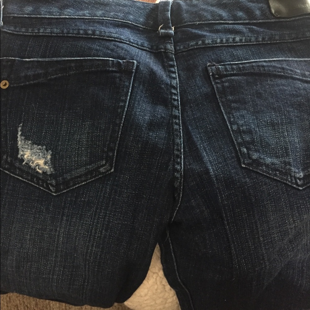 Blue skinny jeans