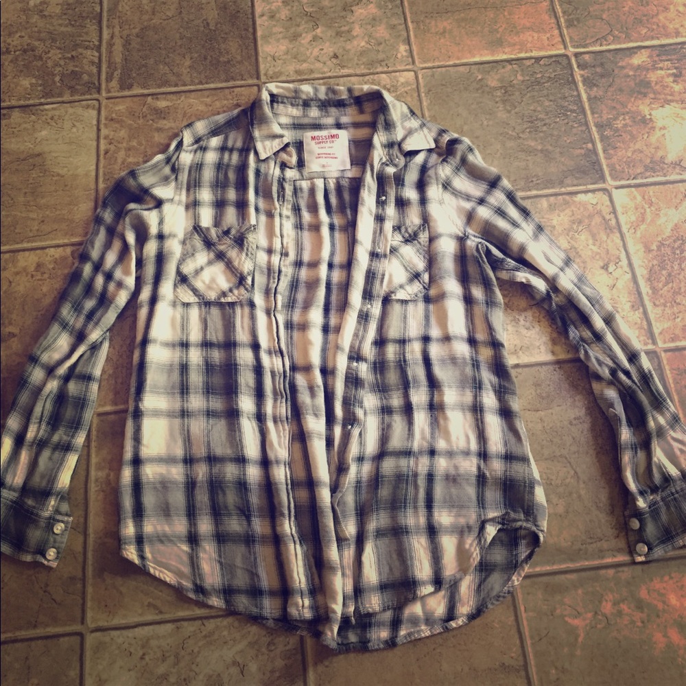 Green and black plaid shirt