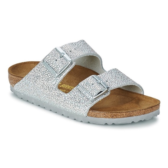 birkenstock arizona silver