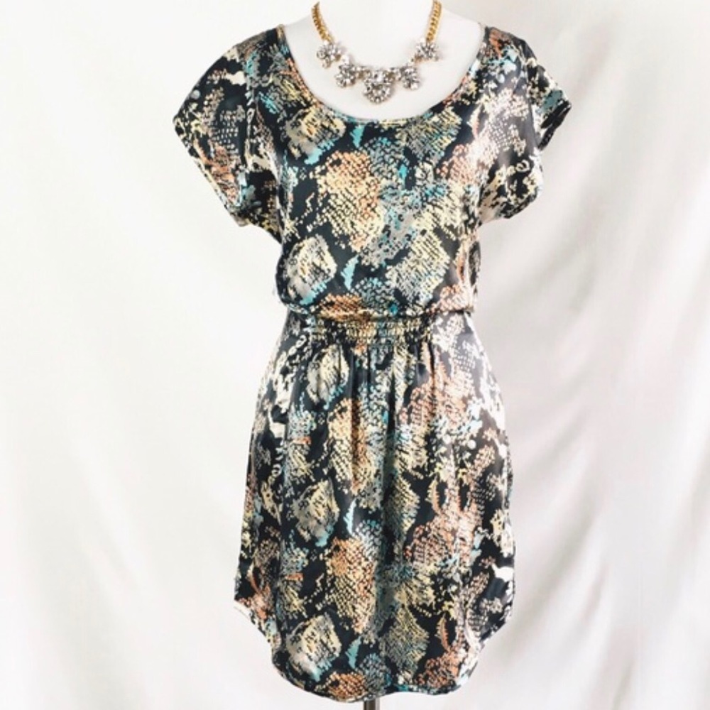 Anthropologie Silk Blend Pullover Dress
