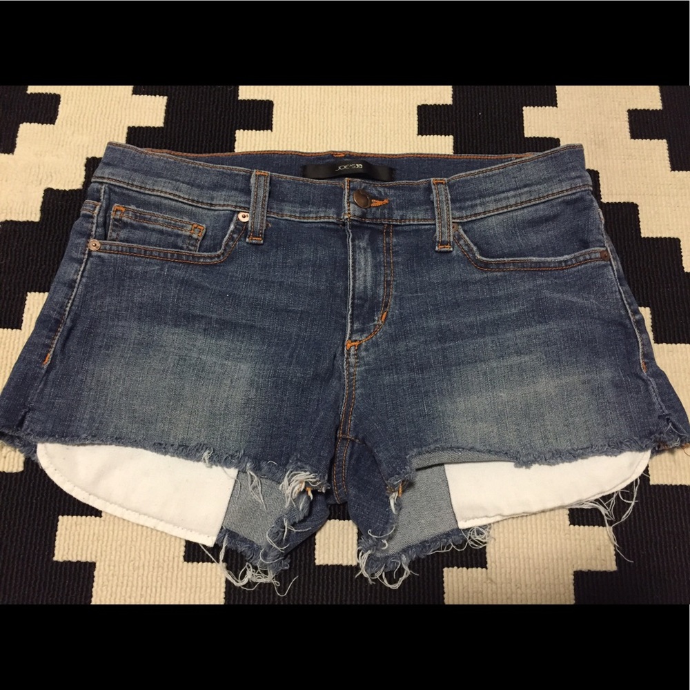 Joe's Cutoff Jean Shorts with exposed Pockets